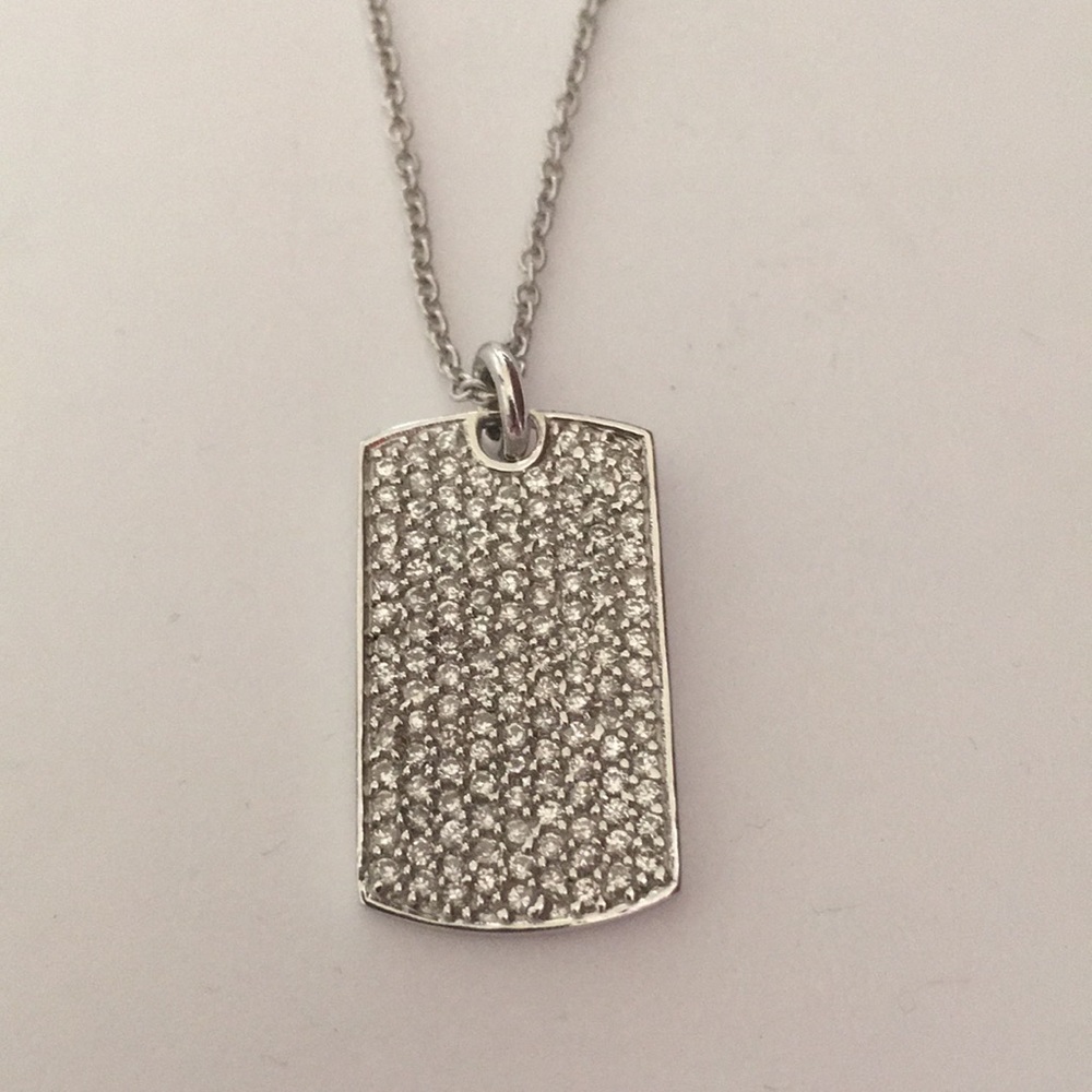 Crislu pendant necklace in Sterling Platinum